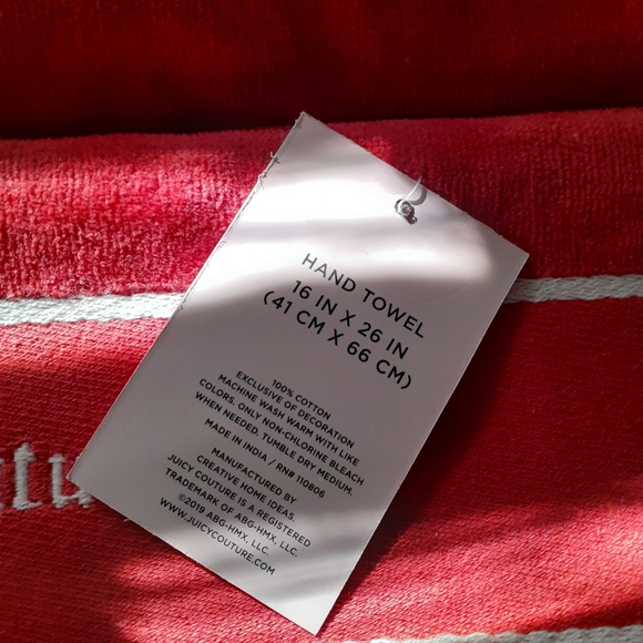 🍒Juicy Couture Bath Towels / Hand Towels - Picture 5 of 10